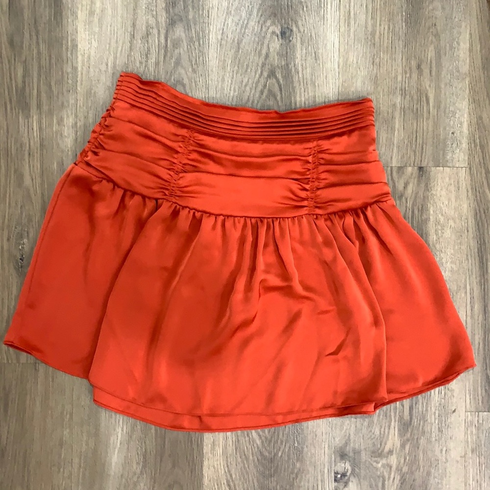 Ramy brook rikki skirt in cinnabar color size 2